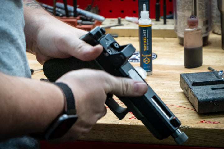 Firearm maintenance with Tactikel NST nano surface treatment for corrosion prevention and smooth action