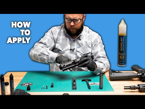 Tactikel NST product demonstration video showing nano ceramic lubricant application